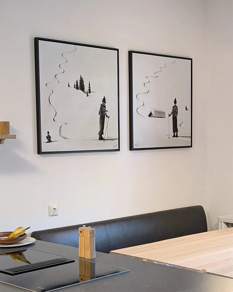 Kunstwerk in einer Küche